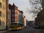 mercedes-benz-o-530-i-citaro Abendstimmung in der Borgmannstra�e in Berlin. Hier fahren normalerweise keine Busse, jedoch war die Bahnhofstra�e gesperrt, so dass die durchf�hrenden Bus- und Tramlinien unterbrochen waren. B-V 1283 auf der Linie 164 nach K�penick. 24.3.2007