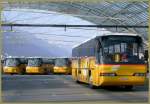 Postauto Neoplan Postautos am Busbahnhof in Chur. (18.03.2007)