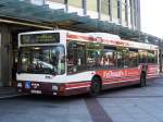 MAN Niederflurbus 1. Generation Ein RNV MAN NL 202 steht am 14.04.07 in Ludwigshafen Berliner Platz. 