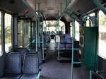 mercedes-benz-o-405-n-niederflur-stadtversion Der saubere Fahrgastraum eines Mercedes Benz O405N (Gelenkomnibus). In einen sch�nen gr�n wie die Stadt selbst.