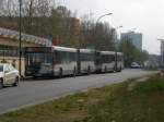 Mercedes-Benz O 405 N (Niederflur-Stadtversion) auf der Linie 693 nach ...