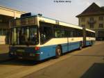 mercedes-benz-o-405-n-niederflur-stadtversion O405GN Nr. 515 am Bhf. Oerlikon. Dieser Bus ist der einzige O405GN der VBZ, der eine Flip-Dot-Matrix hat. Alle anderen haben eine LCD-Anzeige.