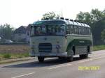 Setra Unbekannter Setra Oldtimer kurz nach Neulu�heim. . Der Bus nahm an der Ausfahrt des Busoldtimertreffs von Sinsheim nach Speyer und anschlie�end wieder nach Sinsheim teil. Organisiert wurde das treffen von den Technik Museen Sinsheim und Speyer.