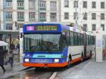NAW Trolleybus TPG - NAW-Hess-Siemens BGT 5-25 Trolleybus Nr.712 eingeteilt auf der Linie 3 unterwegs in Genf am 31.12.2008