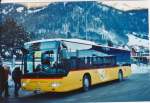 Postauto PostAuto Bern BE 653'387 Mercedes Citaro am 11. Januar 2009 Frutigen, Bahnhof (Einsatz am Ski-Weltcup von Adelboden)