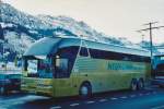 Berner Oberland Neukomm, Horboden BE 200'789 Neoplan am 11. Januar 2009 Frutigen, Bahnhof (Einsatz am Ski-Weltcup von Adelboden)