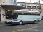 genf TPG - Neoplan Reisebus Nr.73 GE 96516  unterwegs in Genf am 03.01.2009