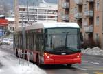 Hess Trolleybus BGT-N2C VB Biel - Hess-Swisstrolleybus BGT-N2C Nr.54 eingeteilt auf der Linie 4 unterwegs in Nidau am 03.01.2009