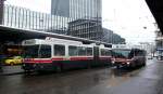 stgallen Schon fast ein historisches Treffen. Trolley 110 
(der 108 ist auch noch in SG) und NAW/Hess 238 beim Hauptbahnhof am 09.02.09