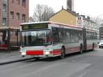 MAN Niederflurbus 1. Generation 09.02.09,MAN der BOGESTRA Nr.9561 in Gelsenkirchen-H�llen.