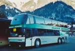 Berner Oberland Neukomm, Horboden BE 202'815 Neoplan am 11. Januar 2009 Frutigen, Bahnhof (Einsatz am Ski-Weltcup von Adelboden)