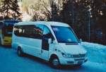 Berner Oberland Little Bus, Dietikon ZH 120'111 Mercedes am 11. Januar 2009 Adelboden, Sillerenbahnen