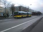 berlin Solaris Urbino auf der Linie 197 nach S-Bahnhof Mahlsdorf an der Haltestelle Fl�mingstra�e.