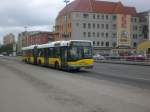 berlin Solaris Urbino auf der Linie M49 nach Staaken Heerstra�e/Nennhauser Damm am S-Bahnhof Messe Nord/ICC.