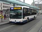 genf TPG - Mercedes Citaro Bus Nr.523 GE 960585 unterwegs auf der Linie 1 in Genf am 03.01.2009