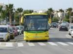volvo-hispano 26.02.09,VOLVO Hispano als Linie 8 kurz vor der Endhaltestelle Hotel RIU Chiclana in Chiclana,Novo Sancti Petri.