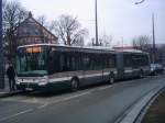 strasbourg---compagnie-des-tramways-strasbourgeois-cts Irisbus Cit�lis 18 mit der Wagennummer 320 am Platz der Republik in Strasbourg.