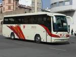 sevilla 25.02.09,Volvo-Reisebus in Sevilla.
