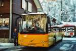 Postauto Fl�ck, Brienz Nr. 5/BE 113'349 Volvo (ex AVBB Schwanden) am 22. Januar 2009 Br�nigpass, Bahnhof