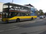 berlin MAN-Doppeldecker auf der Linie M82 nach S+U Bahnhof Rathaus Steglitz an der Haltestelle Lankwitz Kirche.