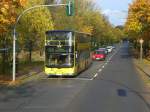 berlin MAN Lion's City DD (Doppelstock) auf der Linie X34 nach Kladow Kaserne Hottengrund an der Kladow Neukladower Allee.