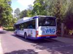 MAN Niederflurbus 2. Generation WSF-VV94, in Wei�enfels an der Haltestelle Friedhof. Er fuhr auf der Linie 7 in Richtung Wei�enfels-Busbahnhof. Aufgenommen am 14.05.2008.