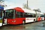 Transports Publics fribourgeois TPF Fribourg Nr. 521/FR 300'436 MAN/Hess Gelenkduobus am 14. Februar 2009 Fribourg, Garage