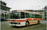 Berner Oberland Aus dem Archiv: STI Thun Nr. 6/BE 26'667 Volvo/FHS (ex TSG Blumenstein Nr. 6) am 14. Februar 1999 Thun, Bahnhof (noch im TSG-Anstrich)