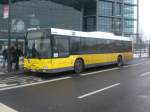 berlin MAN Niederflurbus 2. Generation auf der Linie 245 nach Nordbahnhof am Hauptbahnhof.