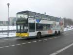 berlin MAN Lion's City DD (Doppelstock) auf der Linie M85 nach Hauptbahnhof an der Haltestelle Washingtonplatz/Hauptbahnhof.