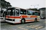 Berner Oberland Aus dem Archiv: STI Thun Nr. 3/BE 26'635 Volvo/R&J (ex TSG Blumenstein Nr. 3) am 6. M�rz 1999 Thun, Bahnhof (noch im TSG-Anstrich)