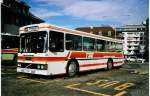 Berner Oberland Aus dem Archiv: STI Thun Nr. 6/BE 26'667 Volvo/FHS (ex TSG Blumenstein Nr. 6) am 7. M�rz 1999 Thun, Bahnhof (noch im TSG-Anstrich)