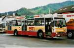 Berner Oberland Aus dem Archiv: STI Thun Nr. 23/BE 419'023 Volvo/R&J (ex SAT Thun Nr. 23) am 5. Mai 1999 Thun, Garage