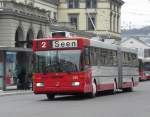 winterthur Winterthur - Mercedes O 405 GTZ Trolleybus Nr.145 unterwegs auf der Linie 2 am 20.02.2009