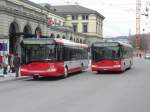 Solaris Urbino Winterthur - Solaris Bus Nr.286 unterwegs auf der Linie 670 neben dem Solaris Bus Nr.211 unterwegs auf der Linie 10 in Winterthur am 20.02.2009