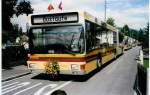 MAN Niederflurbus 1. Generation Aus dem Archiv: STI Thun Nr. 70/BE 389'670 MAN am 21. August 1999 Lerchenfeld, Langestrasse (Bustaufe; der Name ist noch zugeklebt)