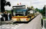 MAN Niederflurbus 1. Generation Aus dem Archiv: STI Thun Nr. 70/BE 389'670 MAN am 21. August 1999 Lerchenfeld, Langestrasse (Bustaufe; der Name 'Lerchenfeld' ist nun ersichtlich)