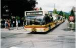 MAN Niederflurbus 1. Generation Aus dem Archiv: STI Thun Nr. 71/BE 385'871 MAN am 21. August 1999 Lerchenfeld, Langestrasse (Bustaufe: Weiterfahrt zum n�chsten Taufort)