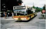 MAN Niederflurbus 1. Generation Aus dem Archiv: STI Thun Nr. 73/BE 387'073 MAN am 21. August 1999 Lerchenfeld, Langestrasse (Bustaufe: Weiterfahrt zum n�chsten Taufort)