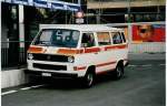 Berner Oberland Aus dem Archiv: STI Thun Nr. 40/BE 317'241 VW (ex TSG Blumenstein Nr. 12) am 2. September 1999 Thun, Schiffl�ndte (noch im TSG-Anstrich)