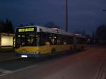 berlin Solaris Urbino auf der Linie M11 nach Lichterfelde Unter den Eichen/Drakestra�e am S-Bahnhof Sch�neweide/Sterndamm.