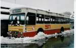 Berner Oberland Aus dem Archiv: STI Thun Nr. 22/BE 419'022 Volvo/R&J (ex SAT Thun Nr. 22) am 19. November 1999 (seine Zeit bei den STI ist vorbei und er wartet auf die Ausrangierung)