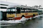 Berner Oberland Aus dem Archiv: STI Thun Nr. 22 Volvo/R&J (ex SAT Thun Nr. 22) am 24. November 1999 Thun, Garage (so, jetzt ist das BE-Kennzeichen abmontiert und die Ausrangierung somit vollzogen)