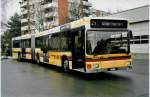 MAN Niederflurbus 1. Generation Aus dem Archiv: STI Thun Nr. 72/BE 397'172 MAN am 9. Dezember 1999 Thun, Garage