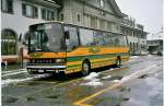 Berner Oberland Aus dem Archiv: STI Thun Nr. 18/BE 26'814 Setra (ex AvH Heimenschwand Nr. 1) am 29. Dezember 1999 Thun, Bahnhof (noch im AvH-Anstrich)