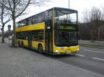 berlin MAN Lion's City DD (Doppelstock) auf der Linie M11 nach S-Bahnhof Lichterfelde Ost an der Haltestelle Marienfelde Nahmitzer Damm/Marienfelder Allee.