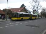 berlin MAN Niederflurbus 2. Generation auf der Linie X83 nach Lichtenrade Nahariyastra�e am U-Bahnhof Dahlem Dorf.