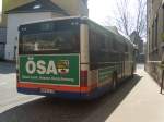 MAN Niederflurbus 2. Generation WSF-VV95 am 31.03.2009 gegen 12:33 an der Haltestelle Langendorfer Stra�e in Wei�enfels. Er fuhr auf der Linie 8 Richtung Kaserne-Lassalleweg. Ein Gru� noch an den Fahrer.