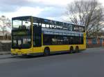 berlin MAN Lion's City DD (Doppelstock) auf der Linie X21 nach U-Bahnhof Jakob-Kaiser-Platz an der Haltestelle M�rkisches Viertel Quickborner Stra�e.