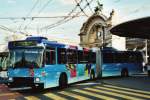 luzern VBL Luzern Nr. 199 NAW/Hess Gelenktrolleybus am 7. M�rz 2009 Luzern, Bahnhof (dies war der Jubil�umsbus im Jahre 1999 von 100 Jahre VBL)